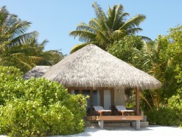 Deluxe Beach Villa - Exterior of a beach villa with lots of privacy.