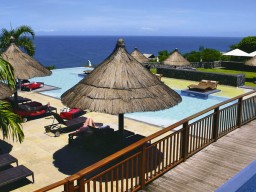 Pool area - Tastefully designed pool area with infinity pool.