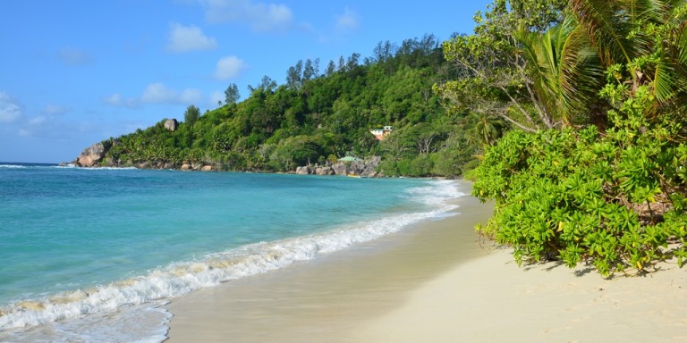 Baie Lazare - Dream beach at the Kempinski resort.