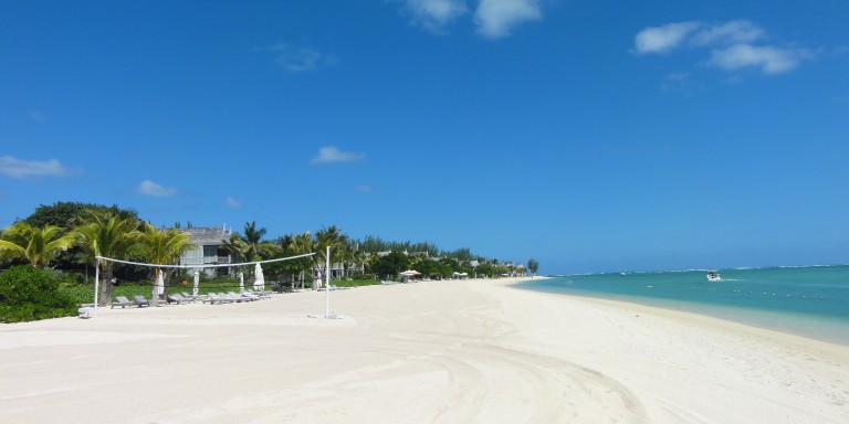 Der Traum- Strand hat top Qualität, einmalig auf Mauritius.